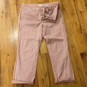 Anthropologie Side Stripe Relaxed Chinos